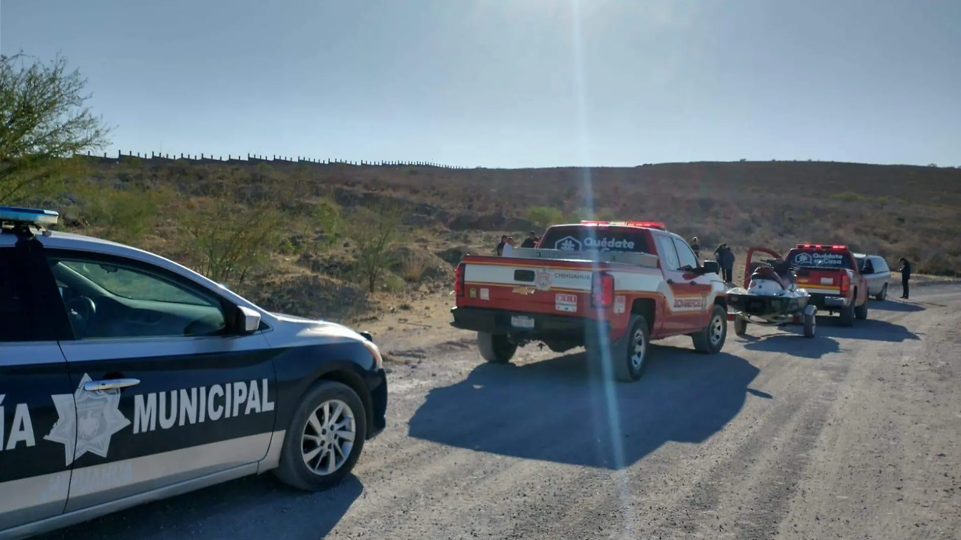 accidente en la presa